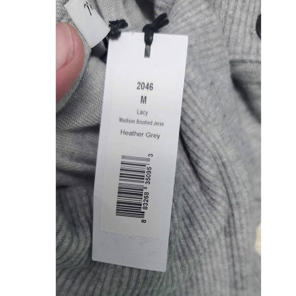 NWT! Michael Stars Madison Brushed Jersey Lacy Boxy Top Turtleneck Size Medium - Picture 12 of 12